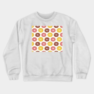 Donuts Lovers Pattern Crewneck Sweatshirt